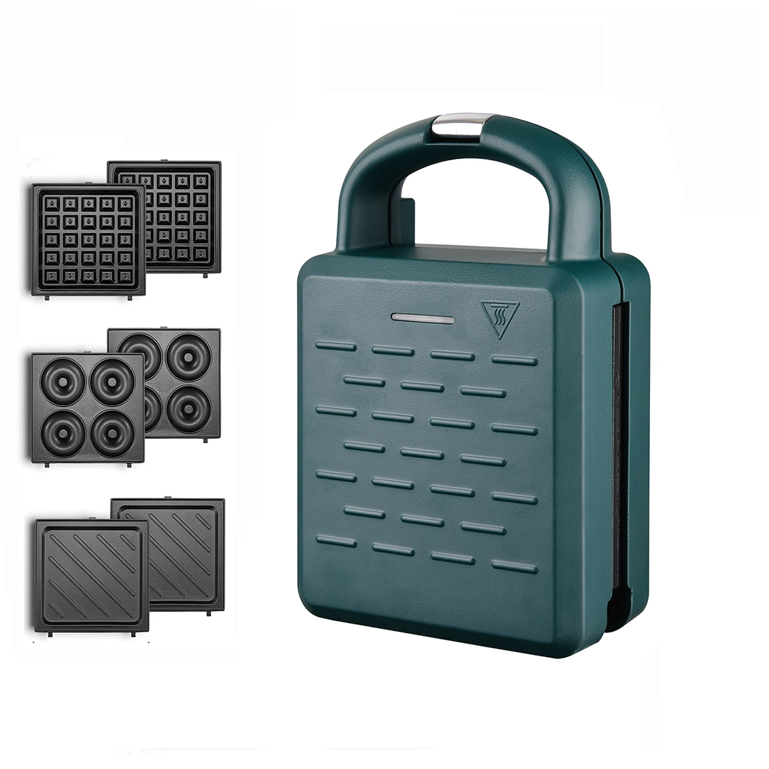 Hot sales Kitchen Appliances Electric sandwich Press Maker 3 in 1 mini personal waffle maker