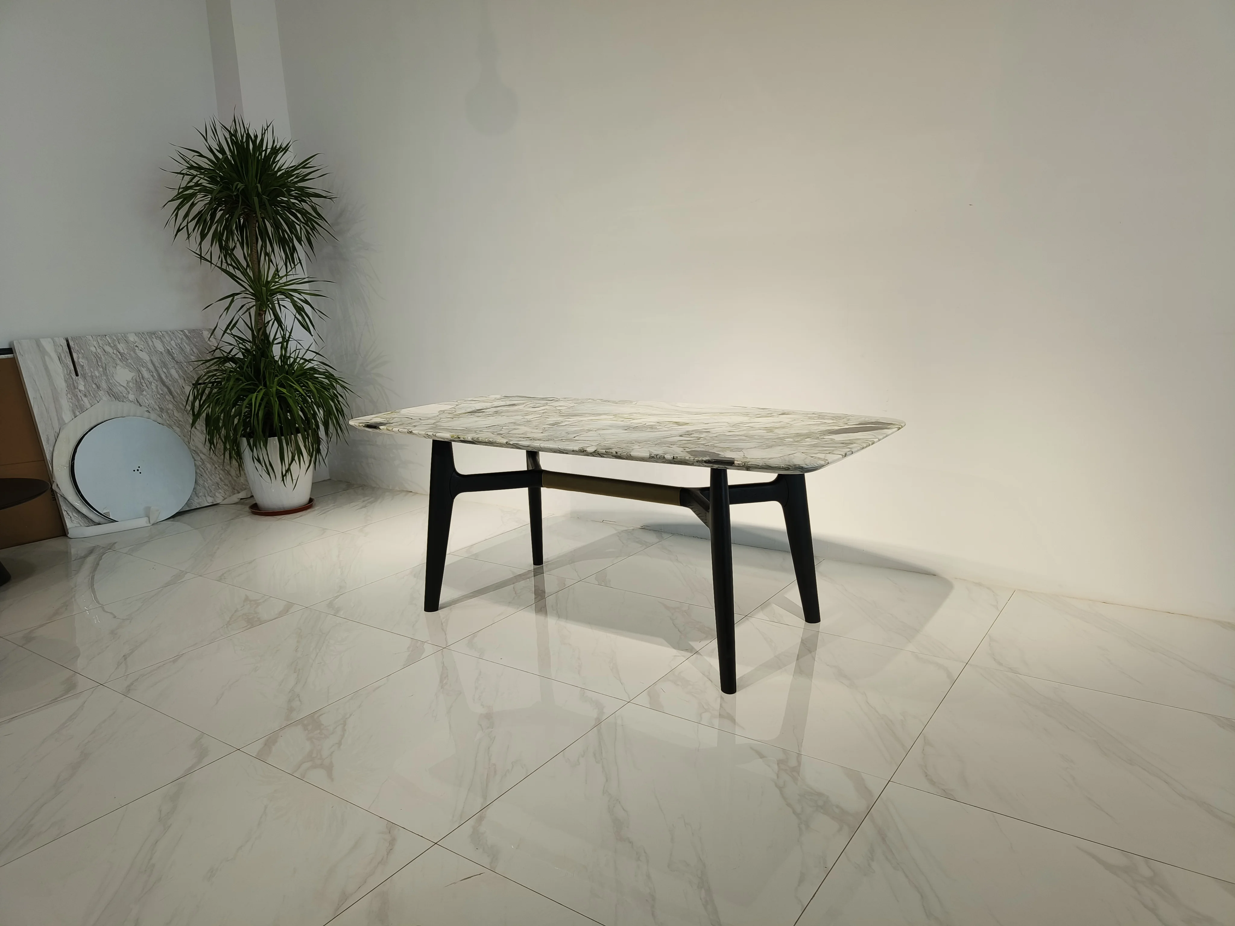 Wholesale Foshan Manufacturer Luxury Hotel Restaurant Furniture Dining Chair Modern 6/8/10 Seater Marble Dining Table Set