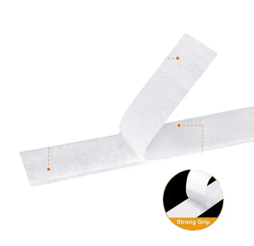 Heavy Duty Adhesion Strip Tape Self-Adhesive Sticky Back Interlocking Reusable Nylon Fabric Cable Tie Hook and Loop Fastener
