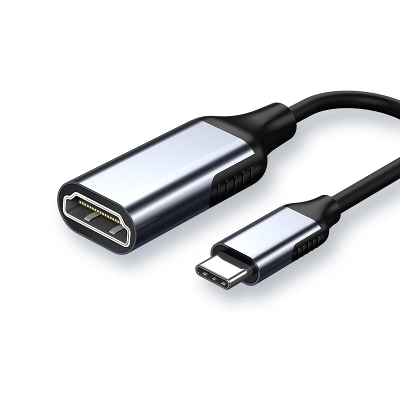 Portable Tpye-C to HD-MI Short Cable Adapter For HDTV Display Docking Station 4K 60hz Dock Converter Laptop