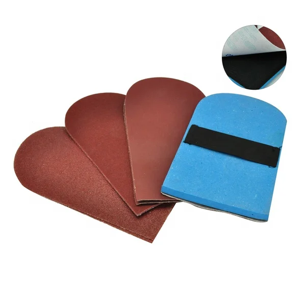 Оптовая продажа 10 шт./компл. Eva рука инструмент для шлифования шлифовальный коврик с алюминиевой наждачной бумагой