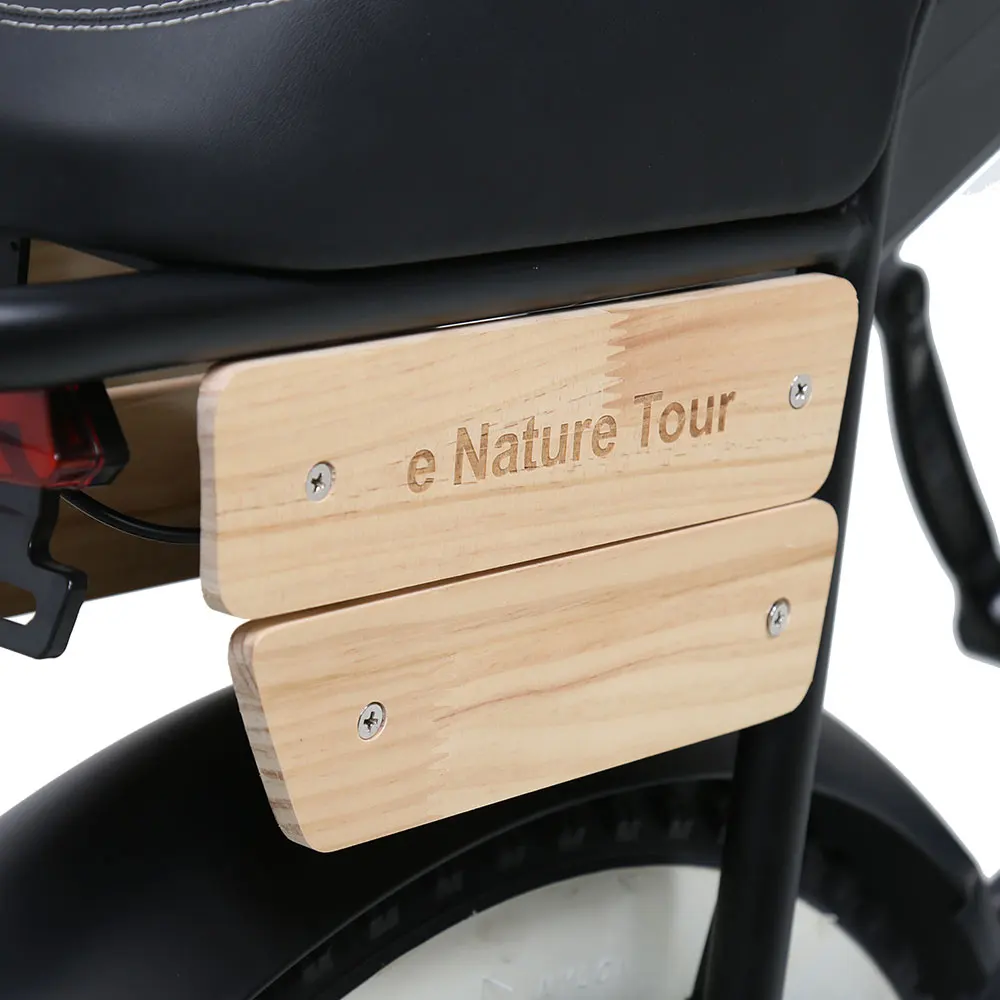 TXED 20 inch suspension 48V electric fat bicycle wooden decorate plate Motorcycle Style e Bike