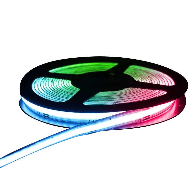 DC24V RGB COB LED Strip Light Magic Digital with Soft 672/m LED COB No Light Point for TV IP68 Rated WiFi Switch Mode