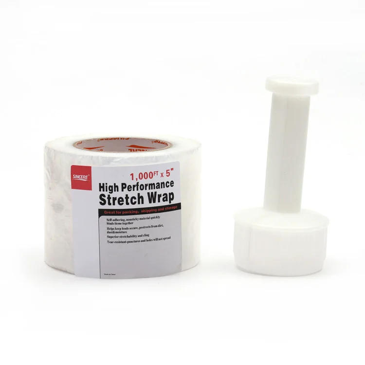 
High Resilience Transparency Handy Pe Stretch Wrap Film With Handle 