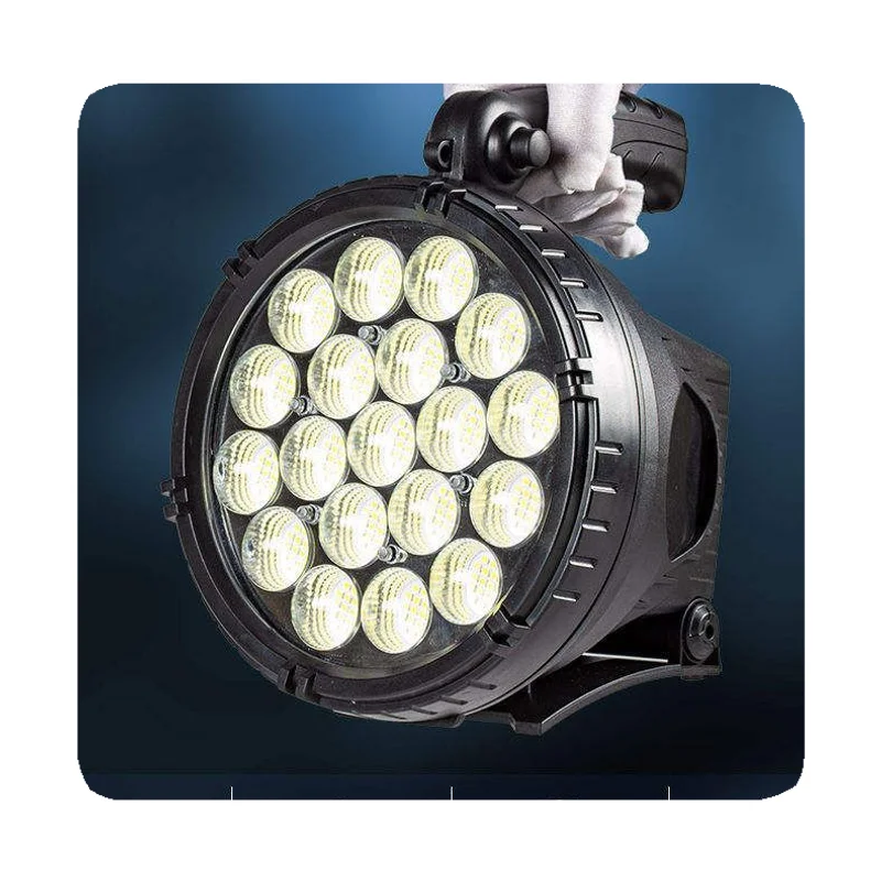 New Rechargeable Spotlight Power Bank Handle Emergency Lantern Led Searchlight for Hunting Vintage