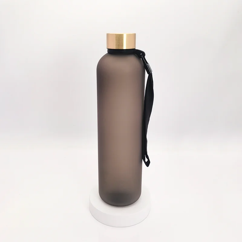 1L BPA Free  Motivational Plastic Water Bottle With Time Marker for yoga