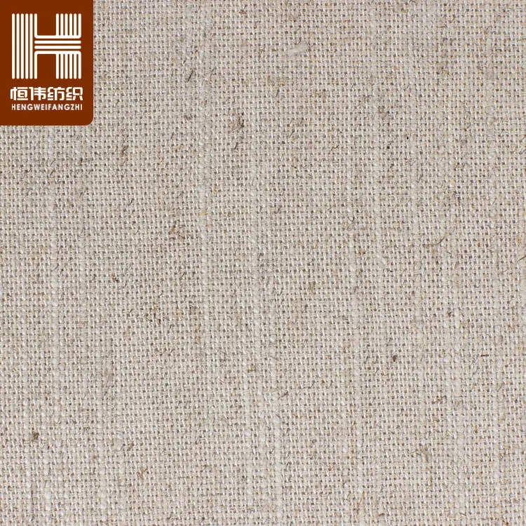 Wholesale Solid Dyed Plain Custom Cotton Hemp Fabric For Home Textile
