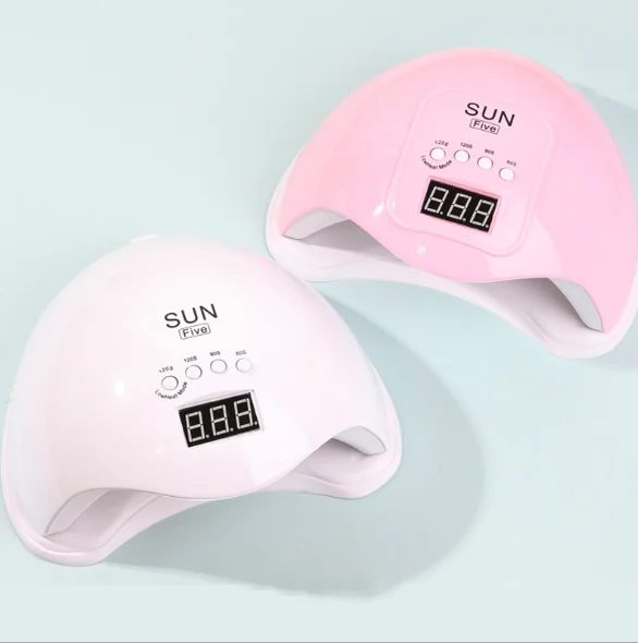
Hot Selling Pink/ White Lcd Display Gel Nail Uv Lamp 