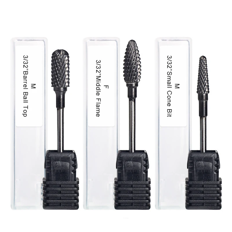 Professional Nail Tool 5 in 1 Steel Tungsten Bit Nail  Electric Fie Nail Drill Bits