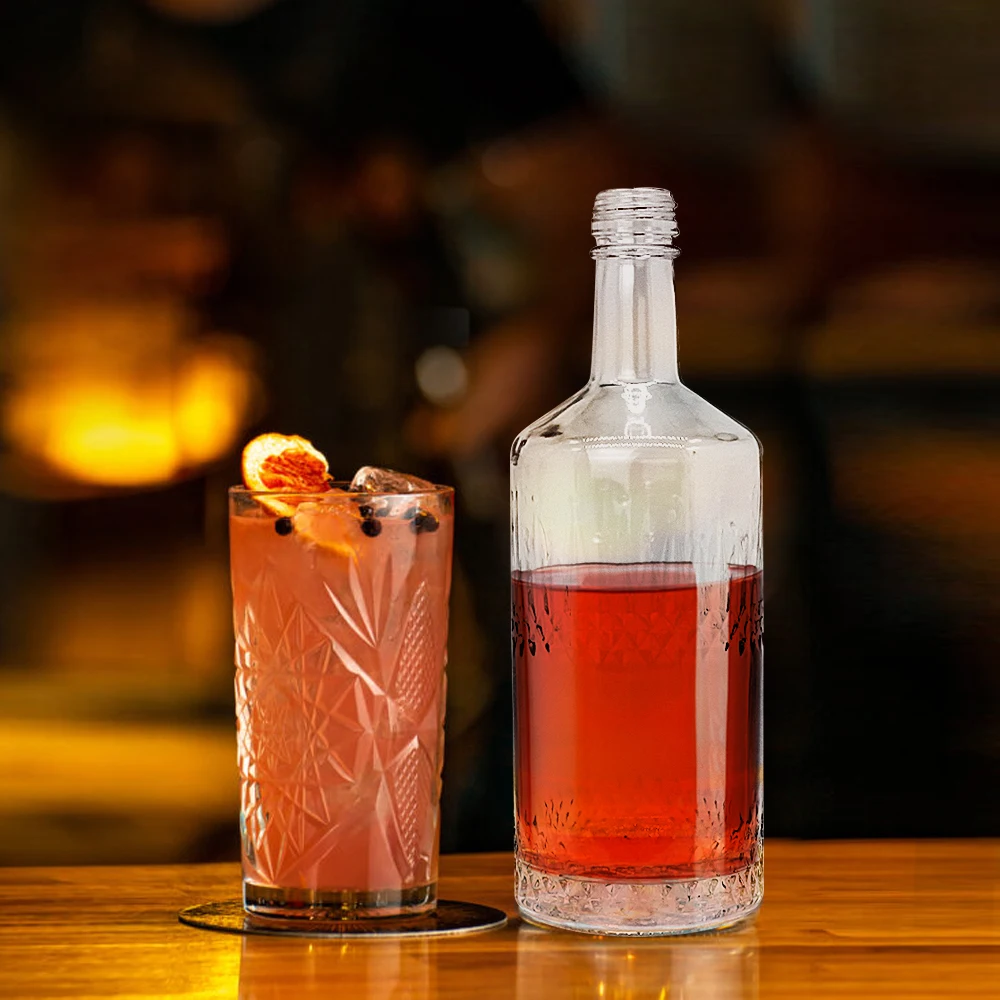500ml Whisky Bottle Liquor Bottle Whiskey Bottle, Wine Bottles Glass Bottles, Vodka Bottle Rice Wine Bottle Round Glass Bottle