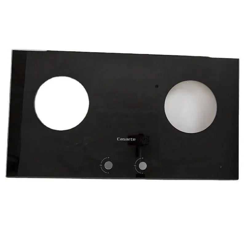 Custom 2 Burners Gas Stove Ceramic Tempered Glass Toughened Glass Gas Cooker Stove Glass Panel Covertop for Gas Stove