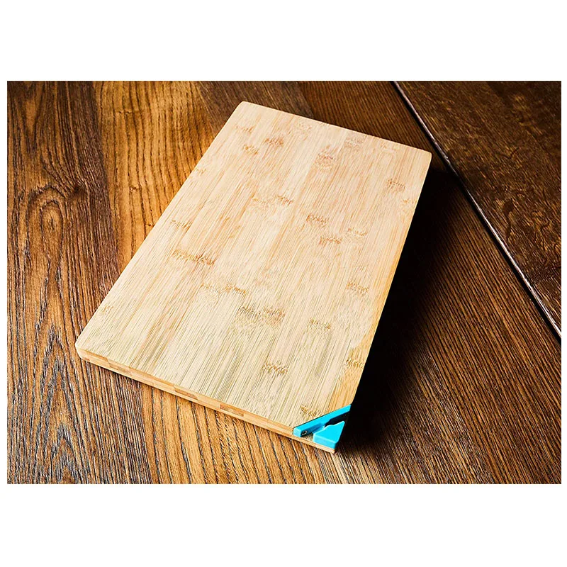 Best Quality Eco-Friendly Acacia Wood Cutting Board with Laser Logo Bamboo Cheese Knife Sharpener for Chopping