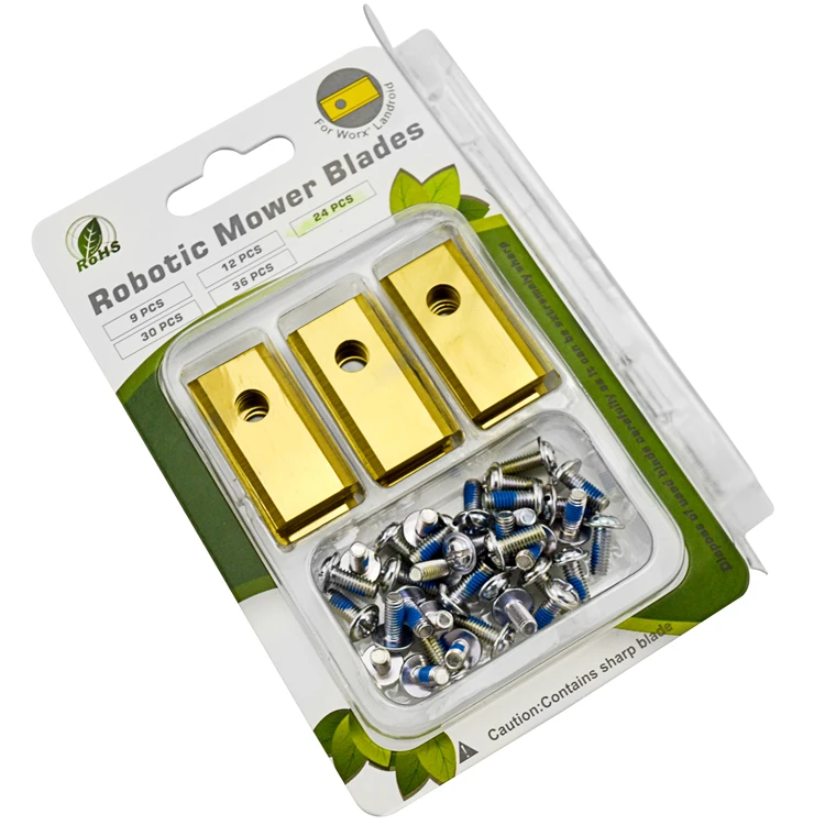 Hot Selling Blister Packaging Robotic Lawn Mower Blades for Worx Landroid Robot Lawnmower