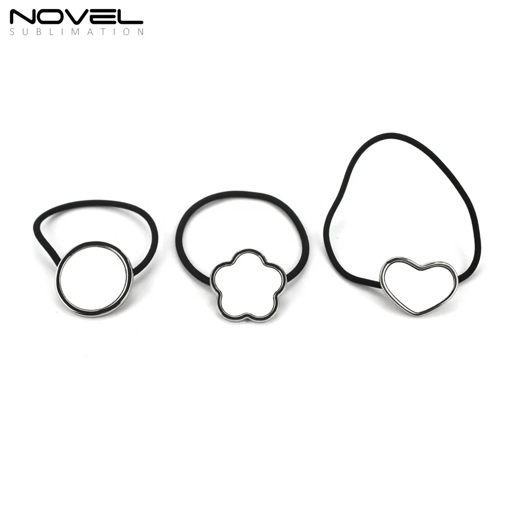 Горячая Распродажа обруч для волос с сублимационной печатью пустая металлическая милая в форме сердца круглая подсолнуха женщин и девочек