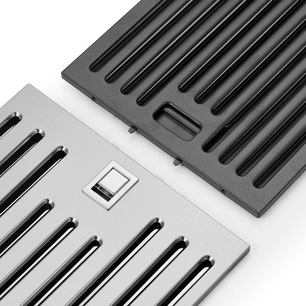 Custom Square Stainless Steel / Aluminum Active Carbon Filter Cooker Extractor Range Hood Filter