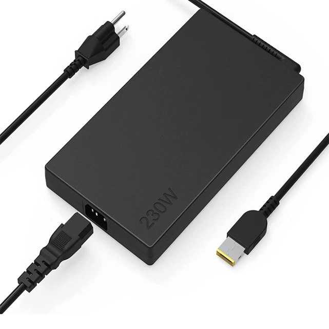 12 months warranty AC DC adapter 20V 11.5A 230W Laptop AC charger with yellow USB tip for ThinkPad p1 p70 p17 and more