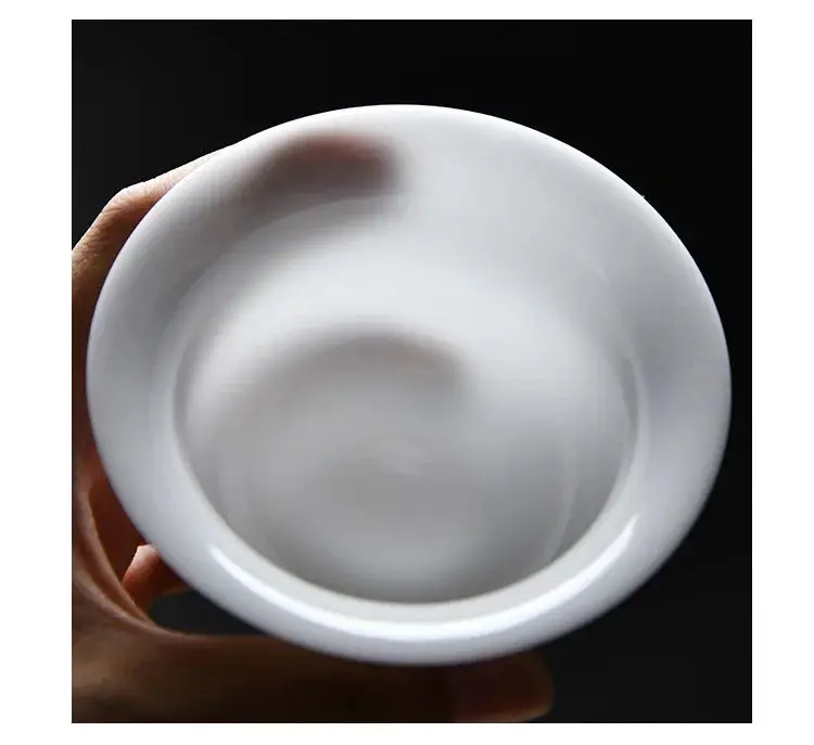 CHINESE JADE PORCELAIN TEA SET HOME GAIWAN TEA CUP OFFICE GUEST TEA MAKER CUSTOMIZED CERAMIC COVER BOWL TEAPOT SET FILTER