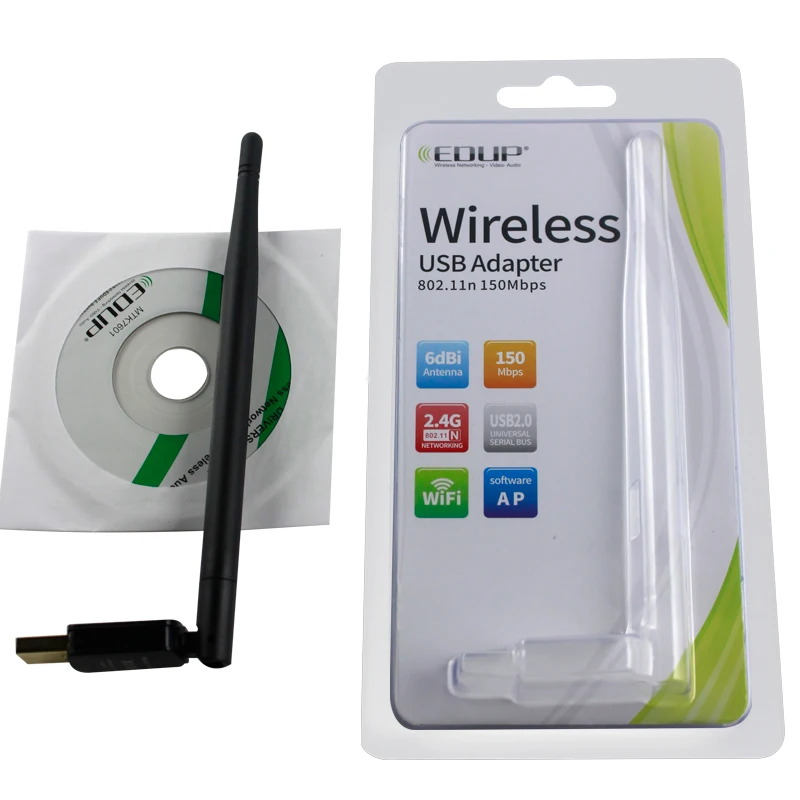 Wifi Adapter EDUP EP-MS8551 High Quality MediaTek 7601 usb wifi dongle wirless WIFI 150Mbps