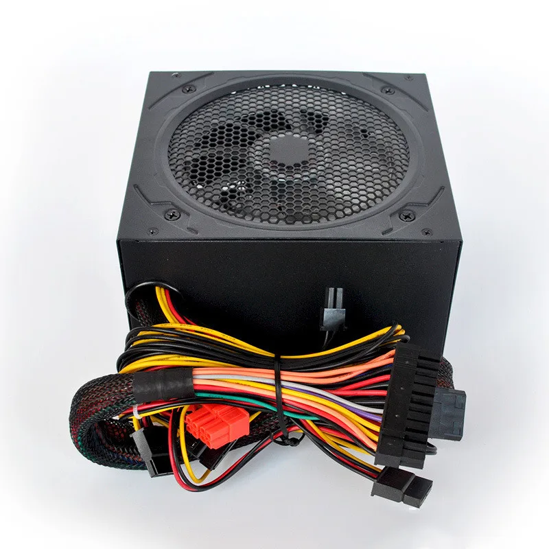 New 12cm RGB Cooling Fan Atx power supply full voltage 600w Computer pc Power Supply For Gamer