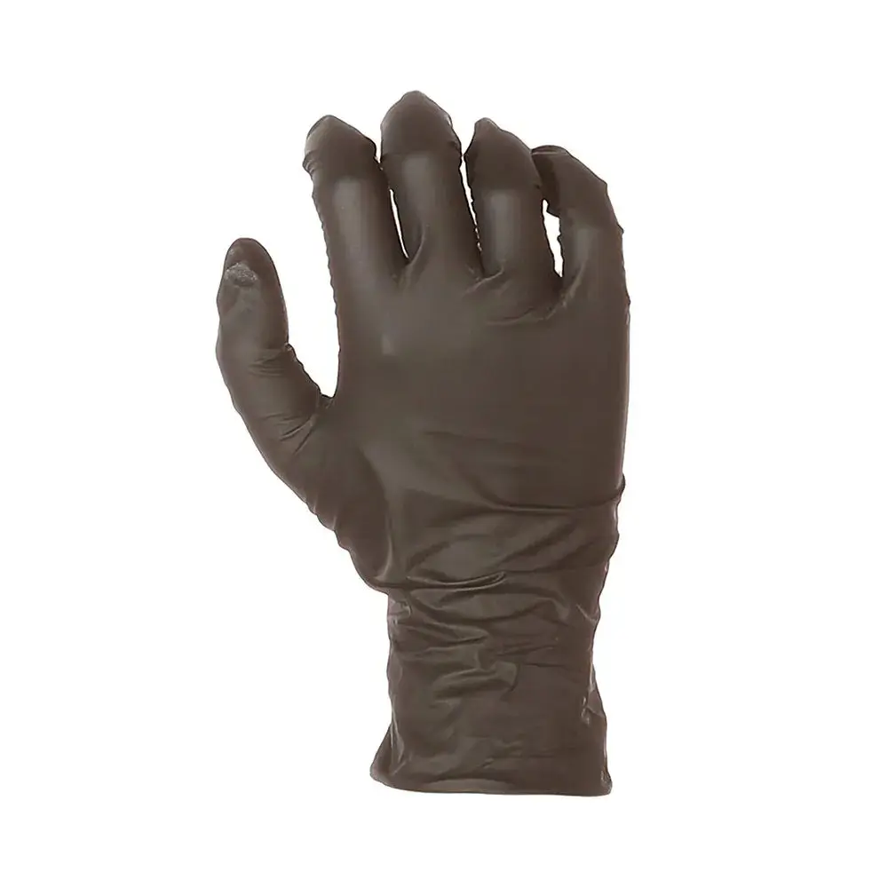 2024 Industrial Nitrile Gloves Box of 100 Nitrile Gloves Powder Free Black Nitrile Working Gloves