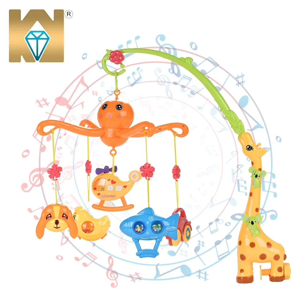 
Musical Removable Giraffe Hanging Rattle Rotate Baby Bed Bell For New Born Baby  (1600149813174)