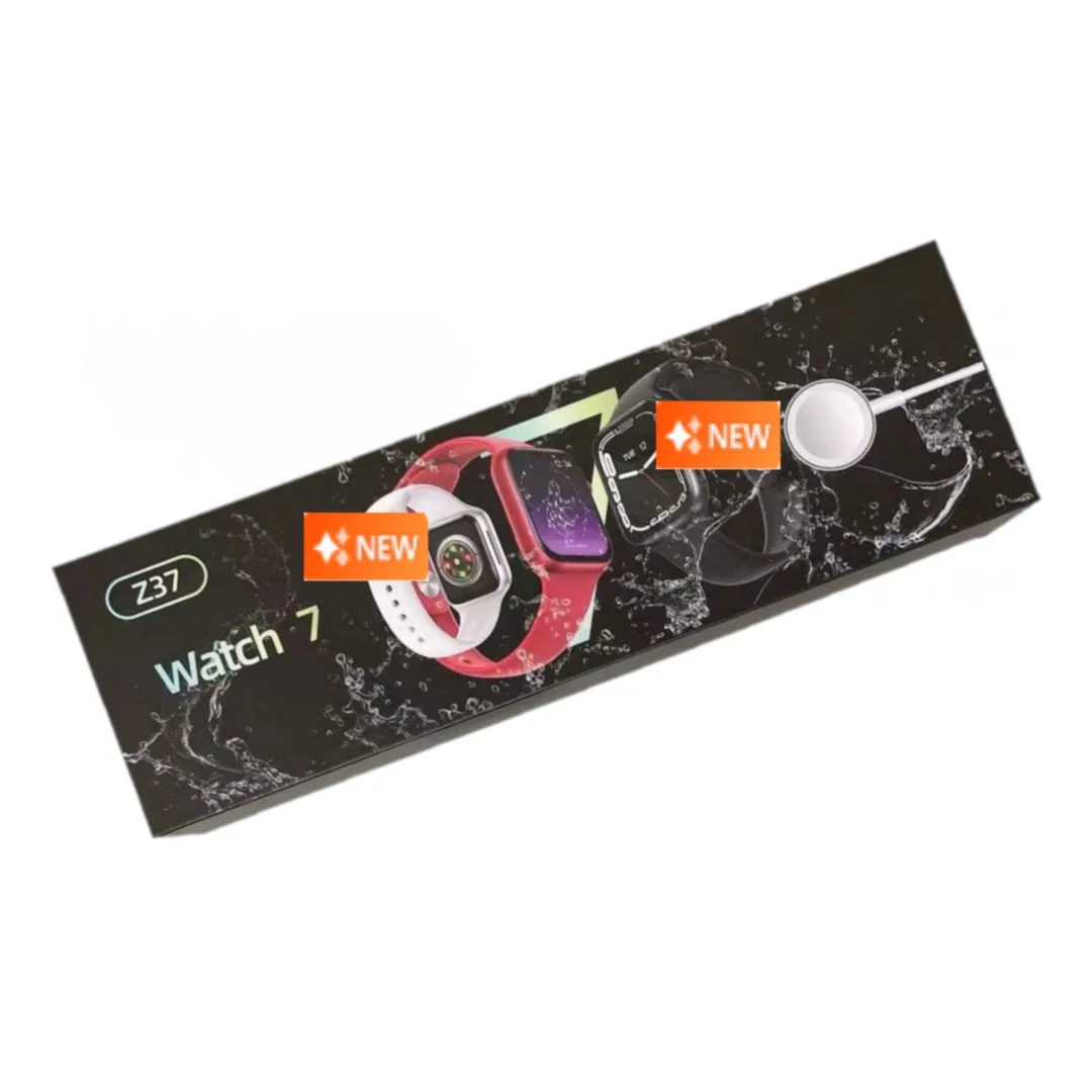 Latest z37 smart watch 7 z 37 series 7 iwo 14  dial calling z37 ap7 seri7 smartwatch with encoder knob
