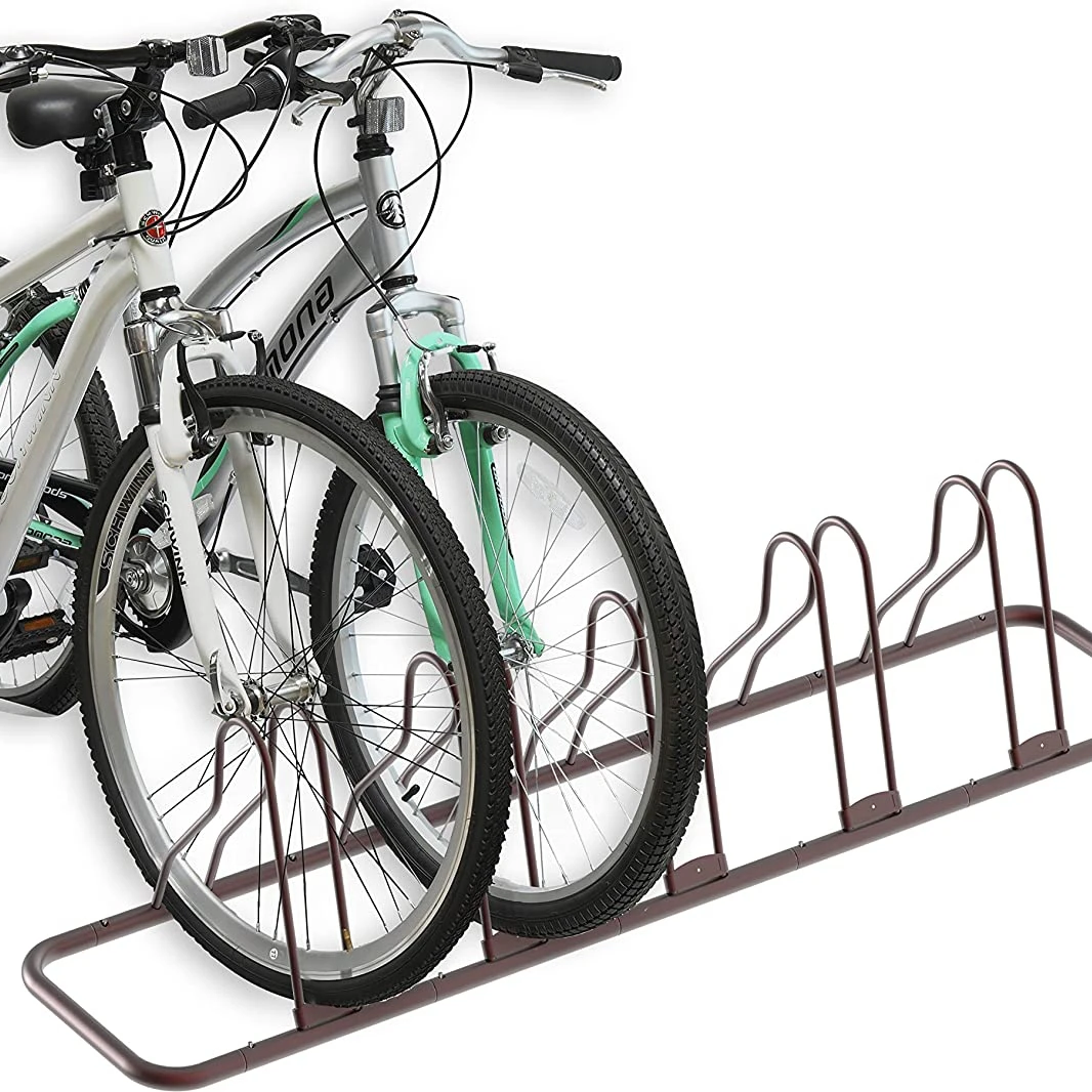 Металлическая Стояночная подставка для велосипеда, 5 напольный держатель для велосипеда