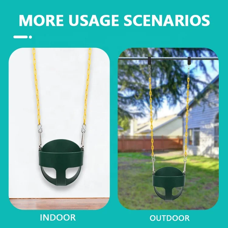Dropship Outdoor playground swing seat toddler swing seat baby full bucket swing seats