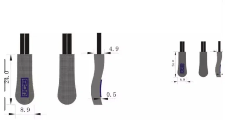 New Style with Custom Logo Plastic Zipper Head for Luggage bags
