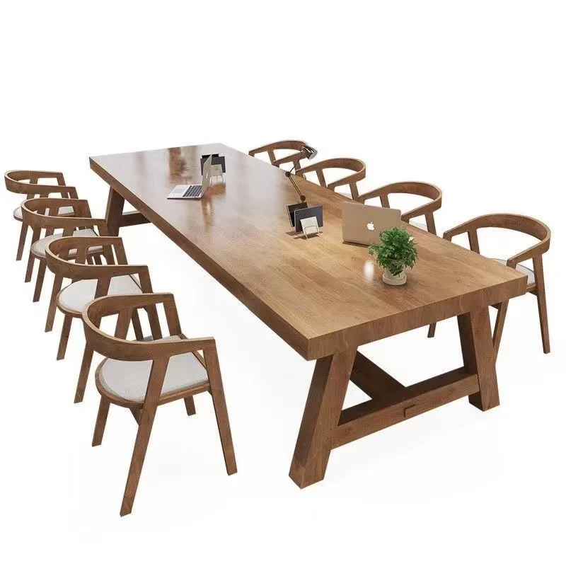 New Nordic design modern simple solid wood dining table furniture dining chair set wholesale support custom sizes