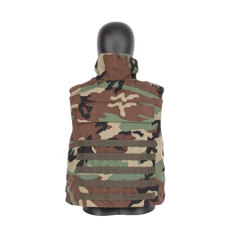 
Xinxing new style military army neck protect woodland camouflage tactical vest plate carrier 1000D nylon molle combat jacket 