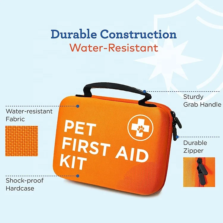 101 PCS Cat Dog First Aid Kit Travel Car Emergency Kit Pet Travel Box Vet First Aid Kit for Home
