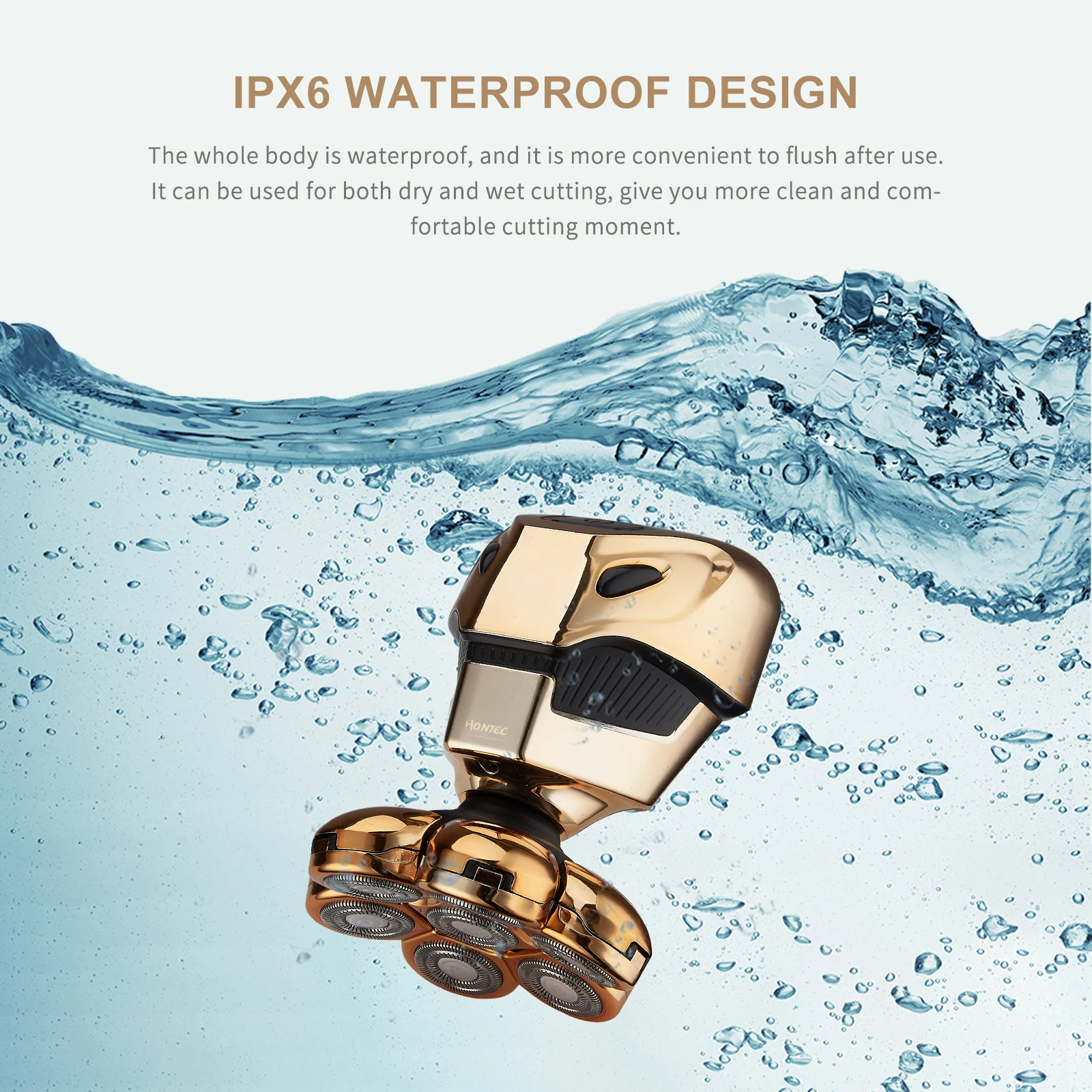 2021 NEW COMING 7D bald head shaver USB waterproof 7 shaver blades electric men shaver