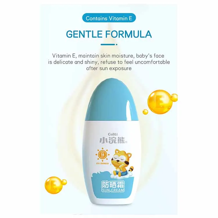 
OEM ODM sun cream genuine newborn baby sunscreen lotion cream spf 18 for baby skin 