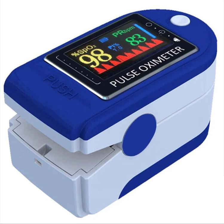 
HOT sale cheaper blue TFT Display Blood Oxygen Saturation Fingertip Clip Pulse Testing Device 