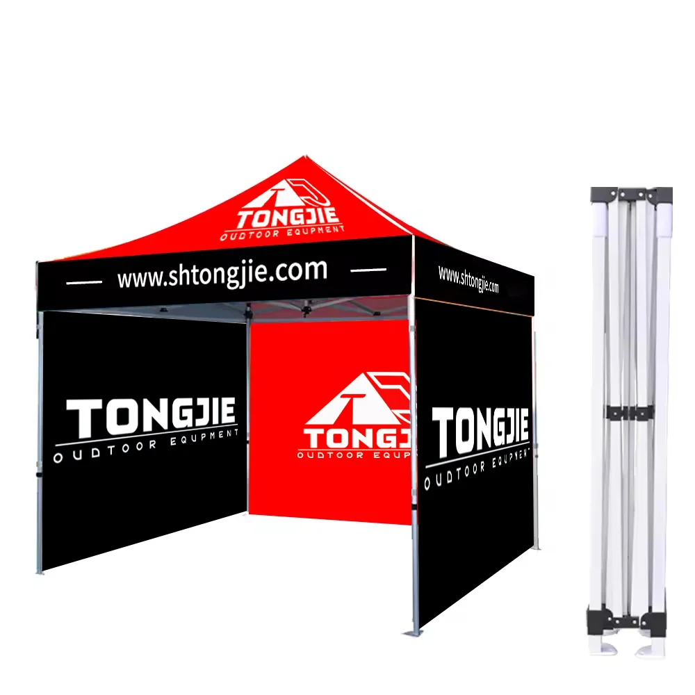 Custom Heat Transfer Printing Silk Screen Print Tent Pop For Race Promo Tent For Gym With 600D Oxford Canopy