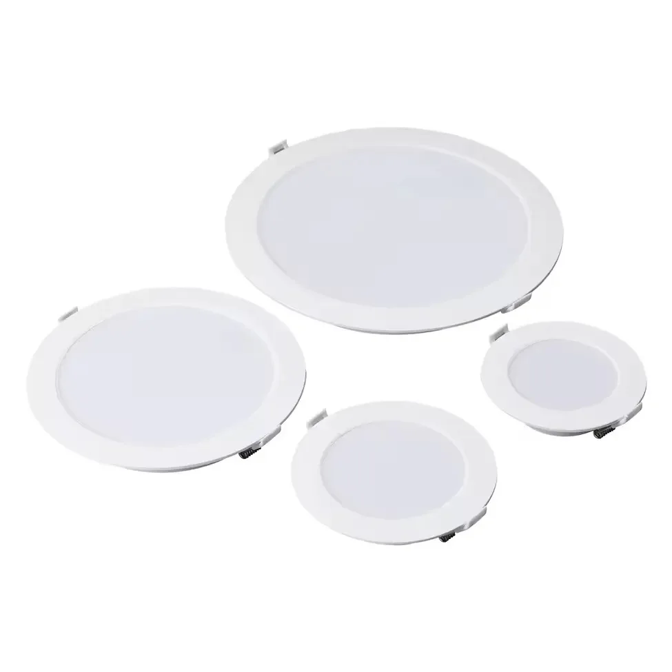 China Manufacturer Recessed Plastic LED Panel Light Round Square Panel Lights For Living Room Dob White Lights Panel
