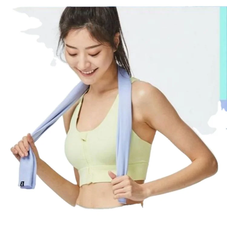 Custom Logo Quick Dry In Buck Thick Square Small Print Logo Microfiber Yoga Hand Gym beach microfiber cooling Towels