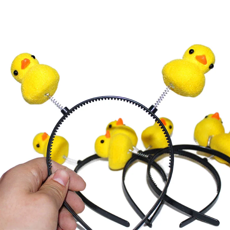 Wholesale Creative Headwear Cute Cartoon Animal Yellow Duck Headband For Children