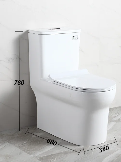 bathroom household ordinary toilet seat connected siphon small household deodorant full series toilet bowl one piece wc toilet