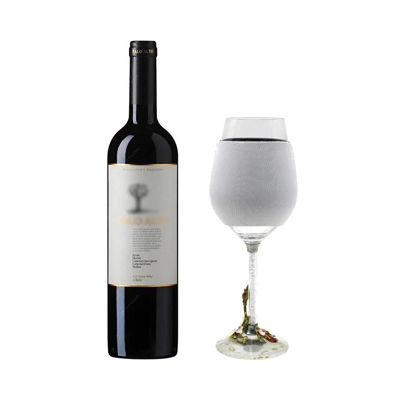 Insulator Cover Glass Holder Sleeves Wine Can Cooler Sublimation Neoprene Holder for Wine Glass