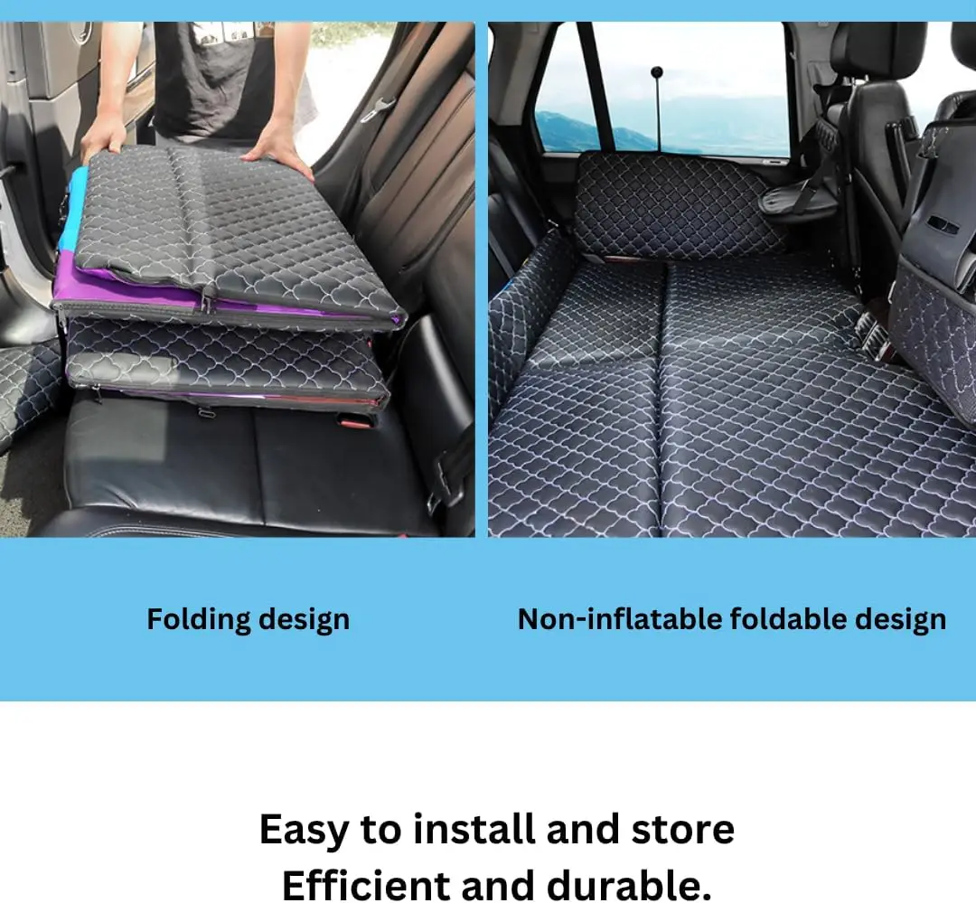 Car Travel Bed Double Folding Camping Bed For Car Back Seat Suv Mattress Saloon Mpv Rear Seat For Car Bed Traveling