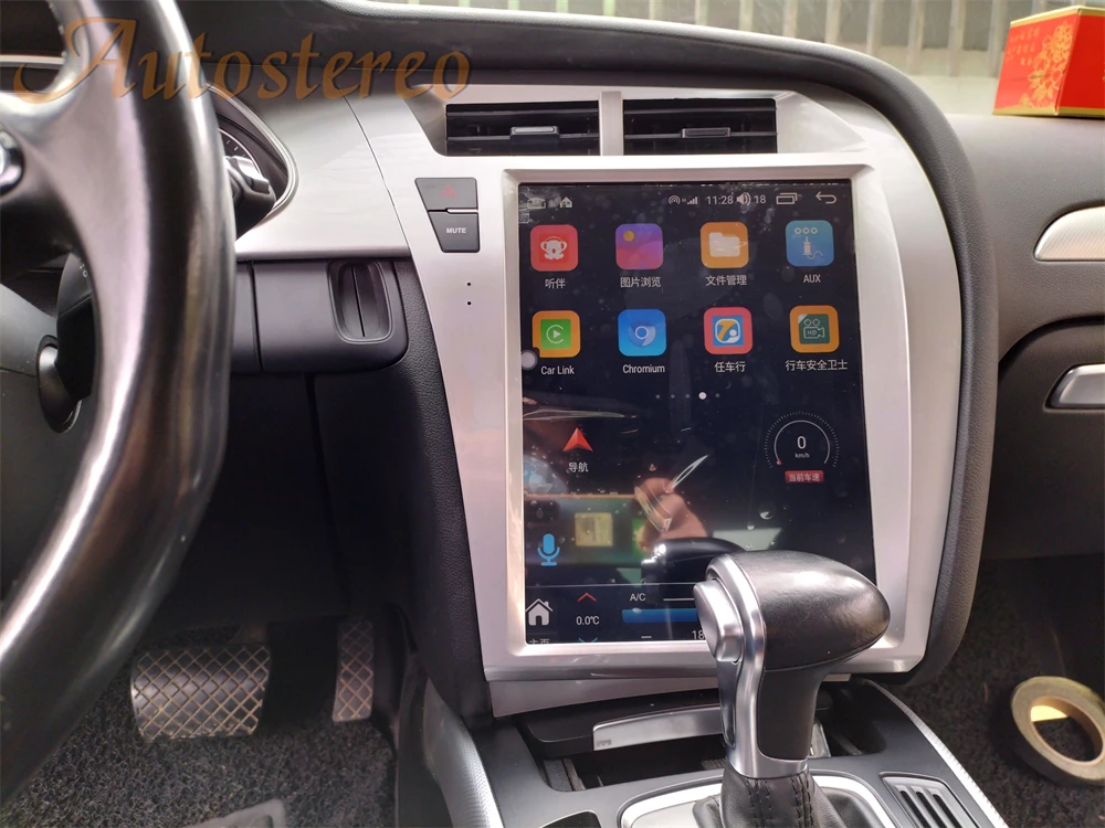 Android 12 Tesla Style For Audi A4 A5 B8 2009-2015 Car GPS Navigation Auto Stereo Head Unit Multimedia Player Radio Carplay