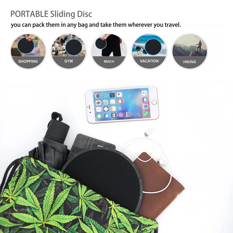 Fitness Sliding Pad for Training Exercise Core Sliders Diamond Gliding ABS Material Fitness Sliders