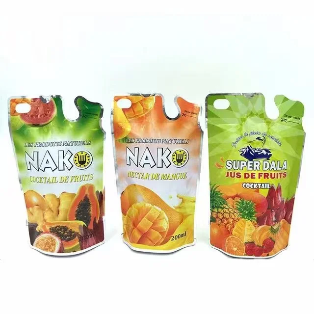 100ml fruit shape plastic packaging bags plastic juice bag