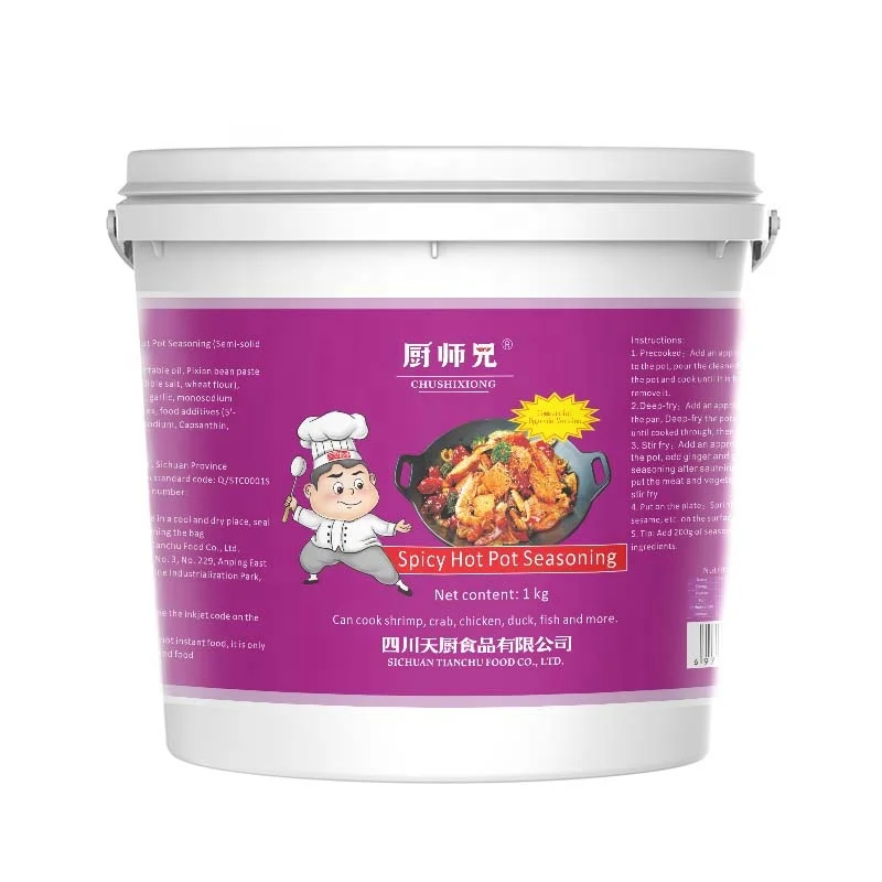 China Seasoning 80g Spicy Stir-fry Hot Pot Sauce for restaurant condiment manufacturer price Chinese food seasoning sauce