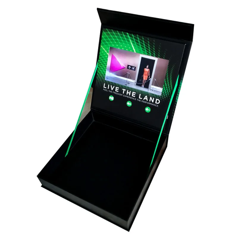 7 inch lcd screen Business Promotional Motion Digital Wedding Invitation Greeting Card Album Mailer Gift Box Book Video Brochure