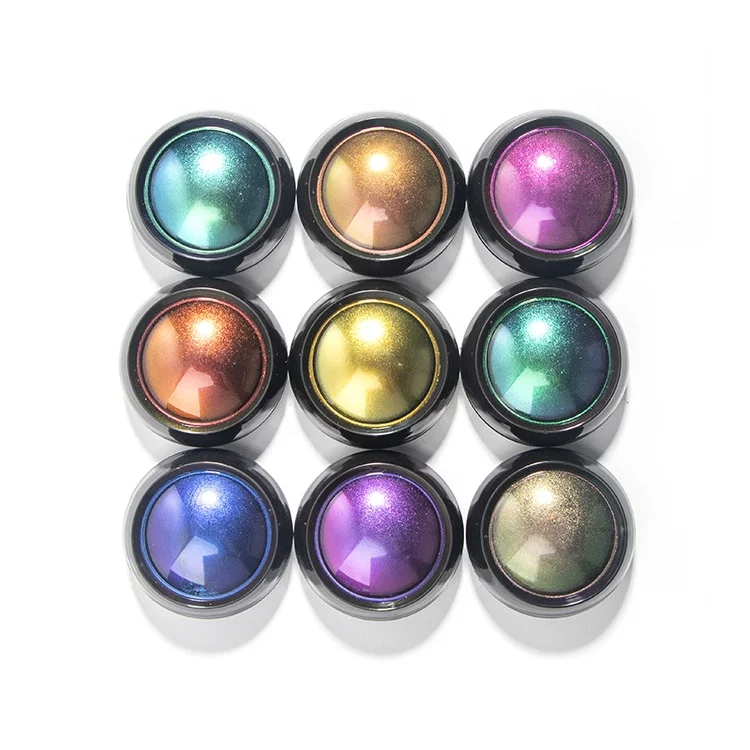 Hot Selling 9 Colors Powder Duochrome Pigment Chameleon Single Eyeshadow