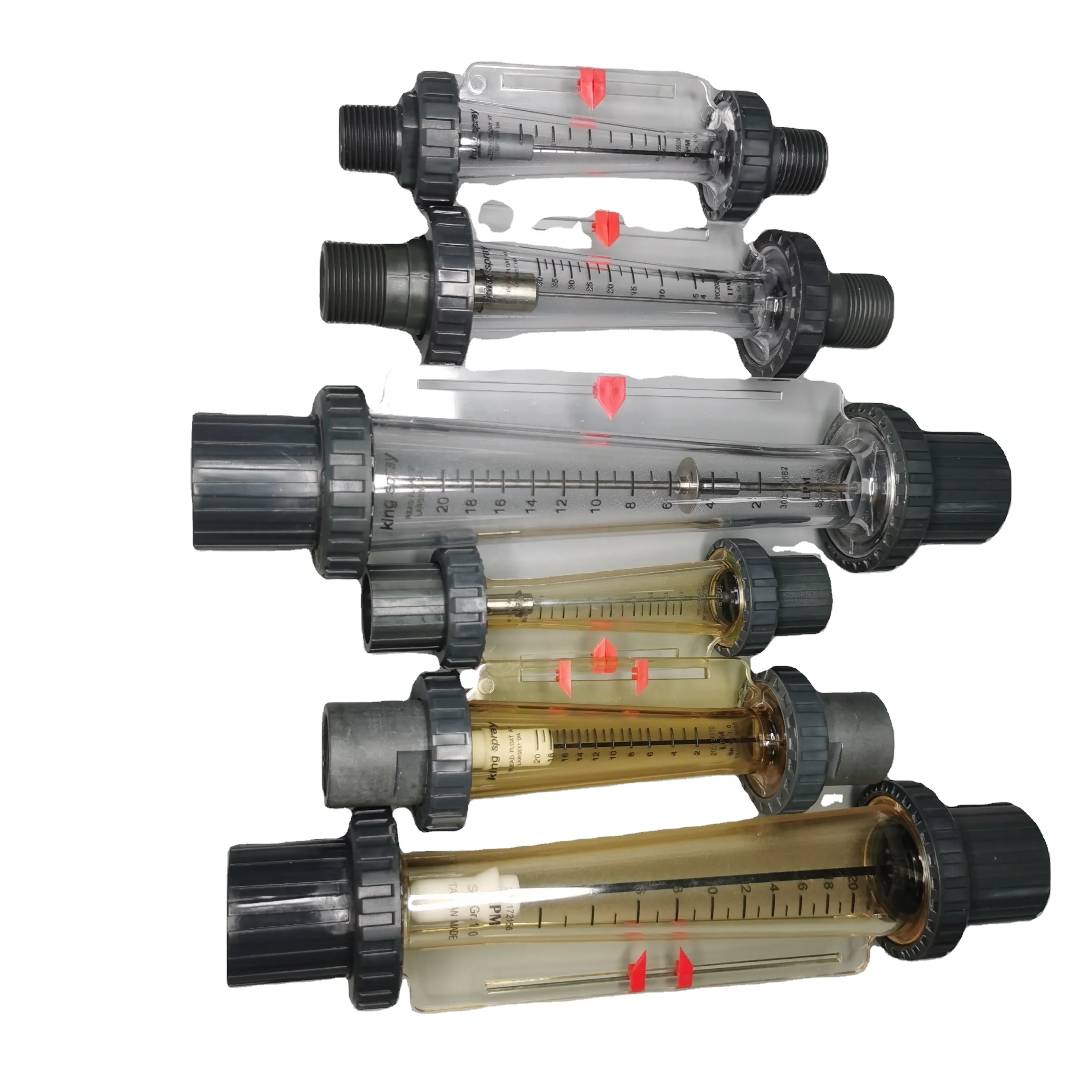 Flange type water flow meter and gas rotameter