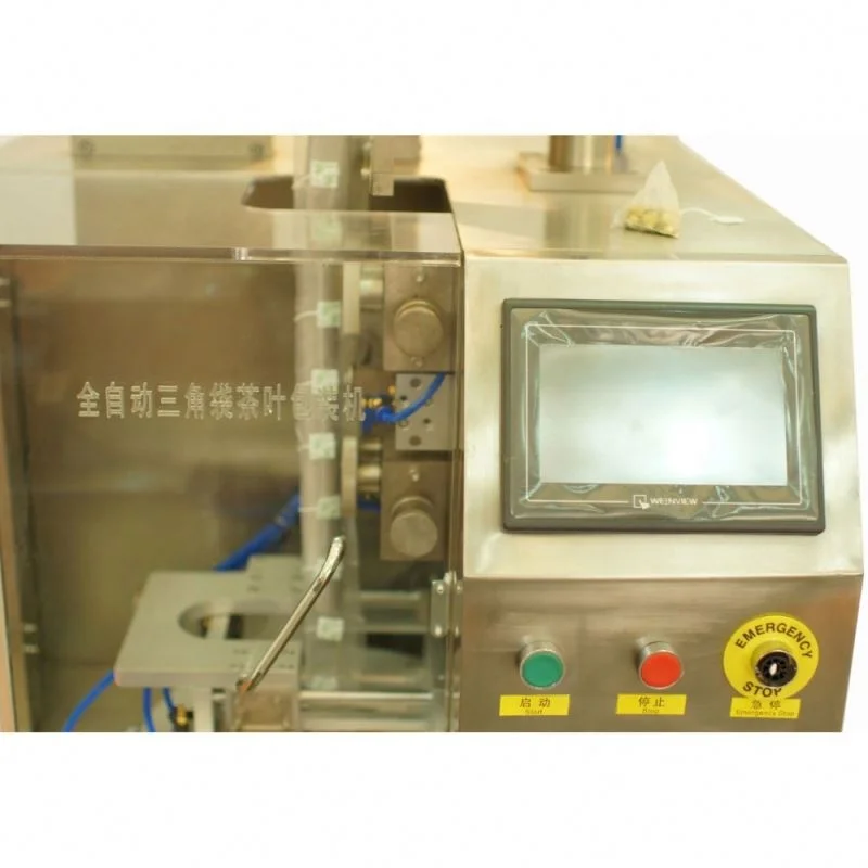 organic blooming tea nylon mesh triangle bag packing machine